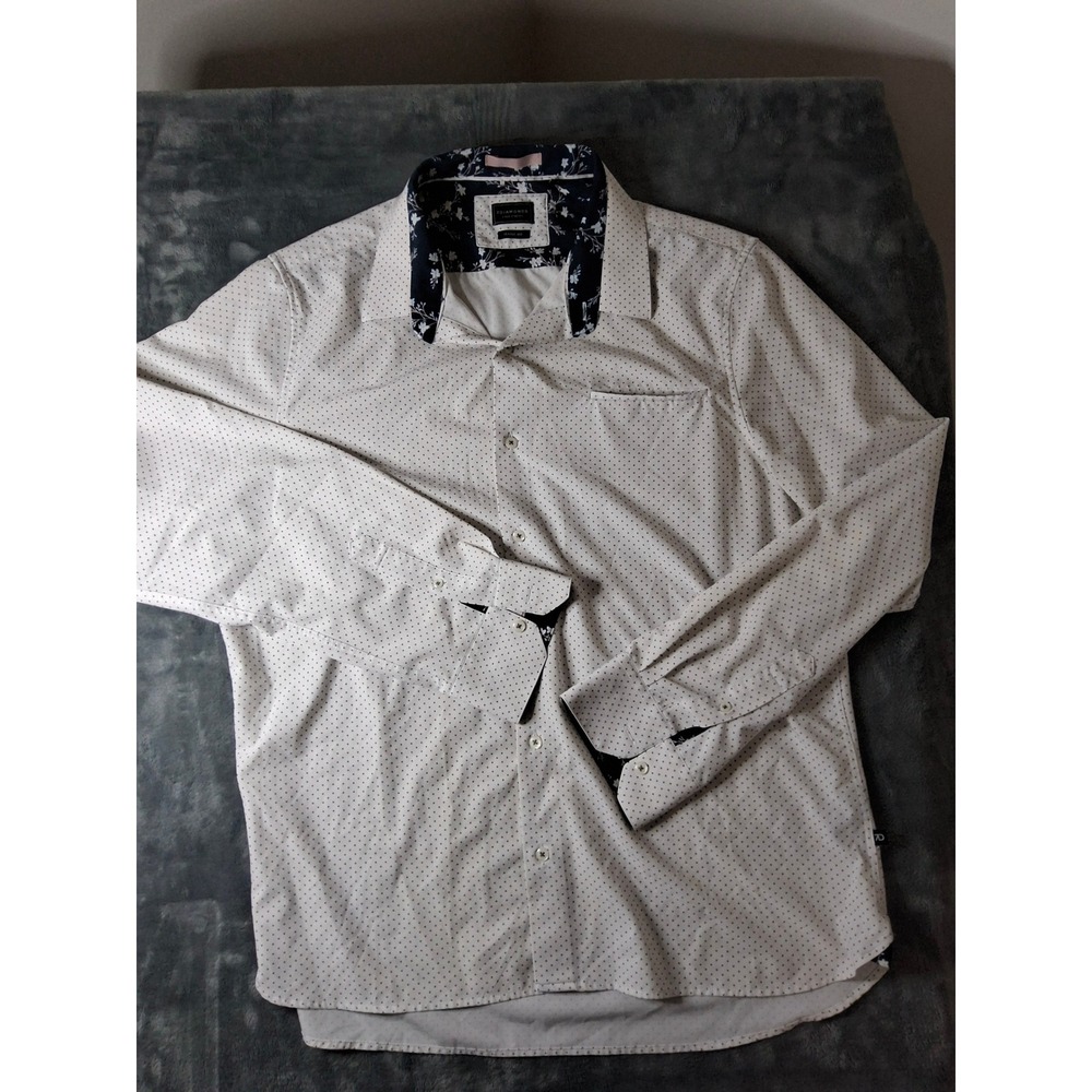 7Diamonds Mens XL Classic Fit 4 Way Stretch Button Down Shirt Buckle Exclusive